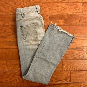 Mother Jeans The Hustler Ankle Fray